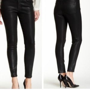 *sold* Joe’s The Skinny Coated black mid rise jeans